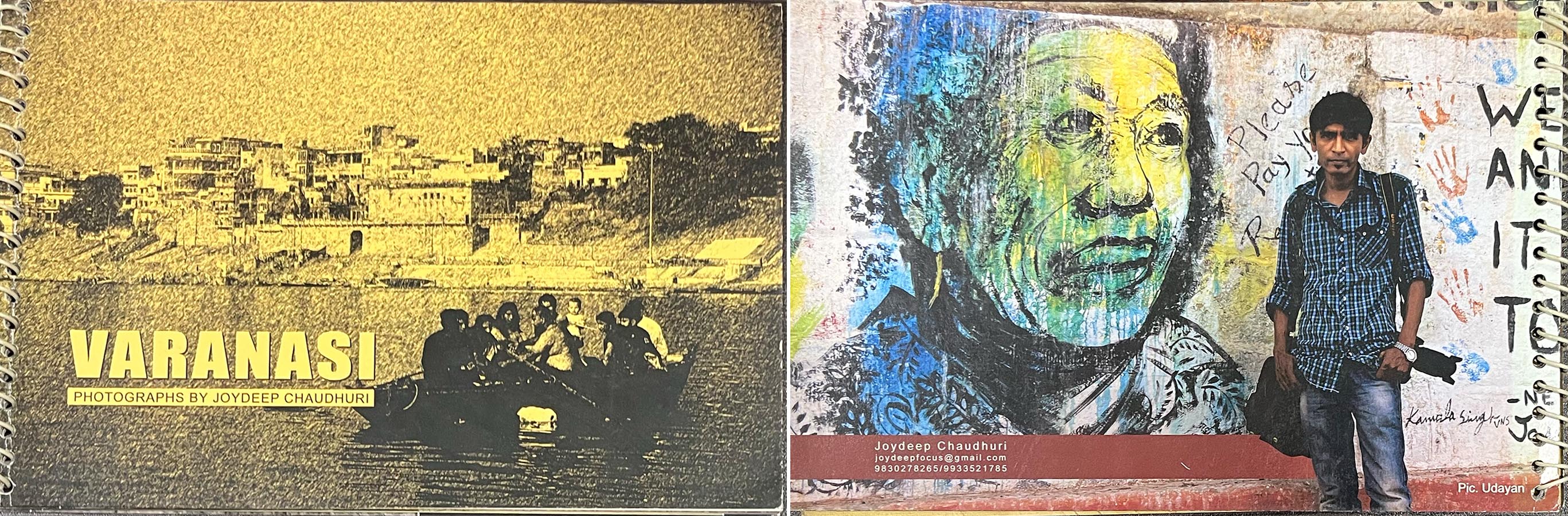 Back cover of Joydeep chaudhuri-Varanasi Album